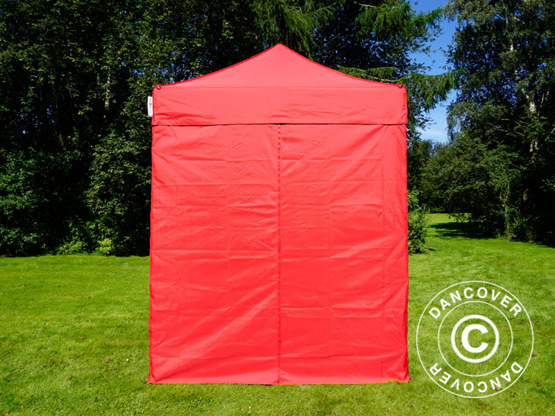 Quick-up telt FleXtents Basic v.2, 2x2m Rød, inkl. 4 sider - Image 7