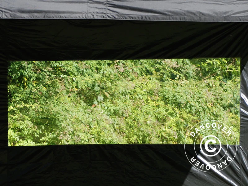 Quick-up telt FleXtents Basic v.3, 3x3m Svart, inkl. 4 sider - Image 12