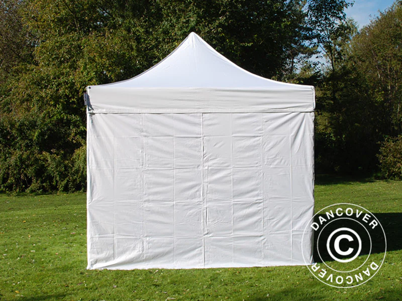 Quick-up telt FleXtents Basic v.3, 4x4m Hvit, inkl. 4 sider - Image 3