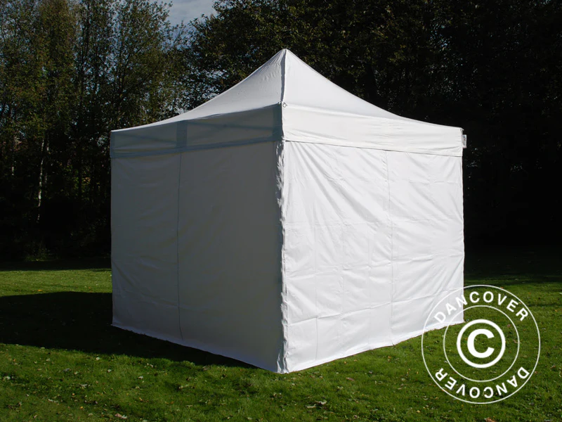 Quick-up telt FleXtents Basic v.3, 4x4m Hvit, inkl. 4 sider - Image 7