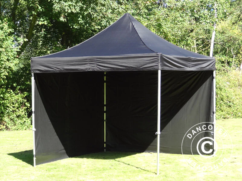 Quick-up telt FleXtents PRO 2,5x2,5m Svart, inkl. 4 sider - Image 14