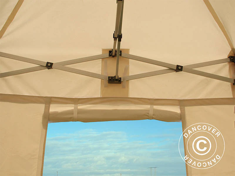 Quick-up telt FleXtents® PRO 2x2m, PVC, arbeidstelt, flammehemmende, inkl. 4 sidevegger - Image 5