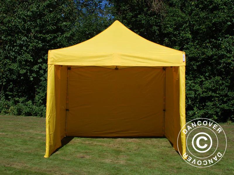 Quick-up telt FleXtents PRO 3x3m Gul, inkl. 4 sider - Image 14