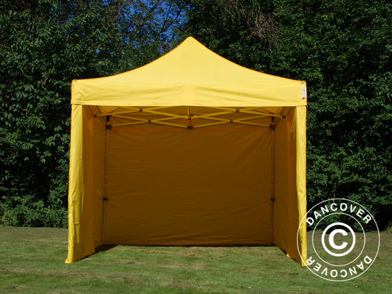 Quick-up telt FleXtents PRO 3x3m Gul, inkl. 4 sider - Image 15
