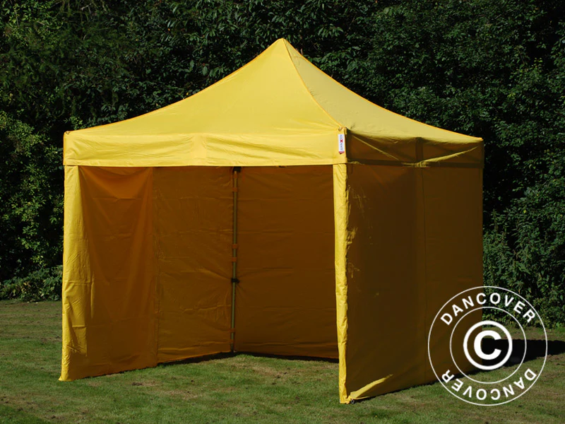 Quick-up telt FleXtents PRO 3x3m Gul, inkl. 4 sider - Image 16