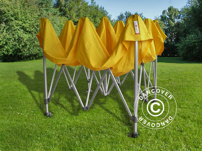 Quick-up telt FleXtents PRO 3x3m Gul, inkl. 4 sider - Image 21