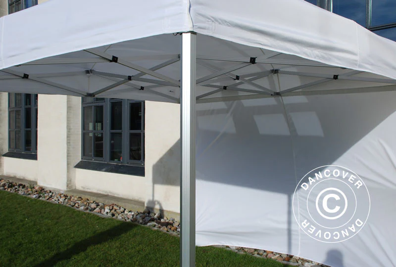 Quick-up telt FleXtents PRO 3x3m Hvit, Flammehemmende, inkl. 4 sider - Image 10
