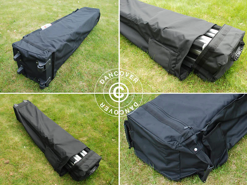 Quick-up telt FleXtents PRO 3x3m Hvit, Flammehemmende, inkl. 4 sider - Image 13