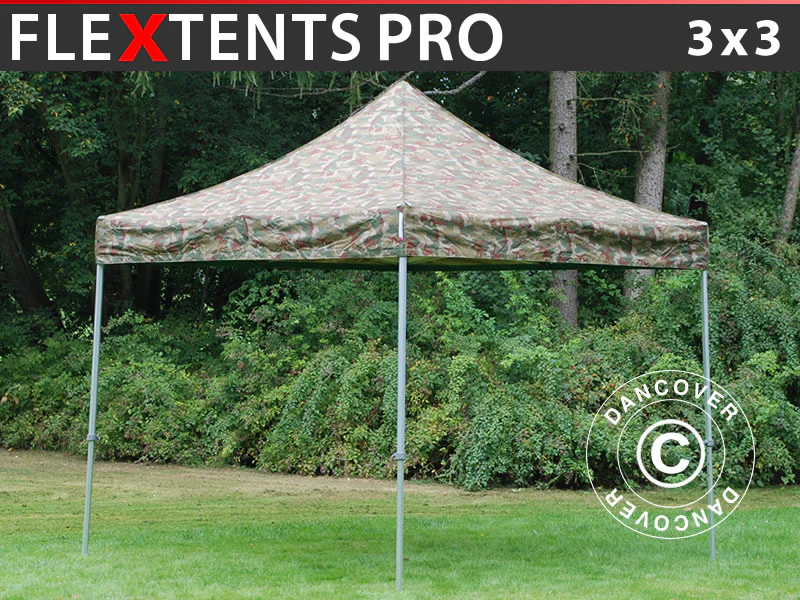 Quick-up telt FleXtents PRO 3x3m Kamuflasje