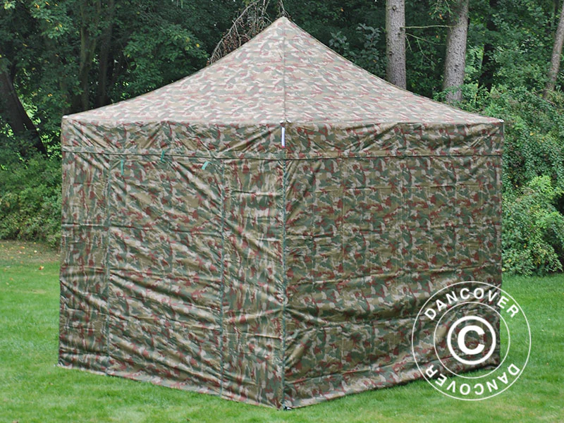 Quick-up telt FleXtents PRO 3x3m Kamuflasje, inkl. 4 sider - Image 14