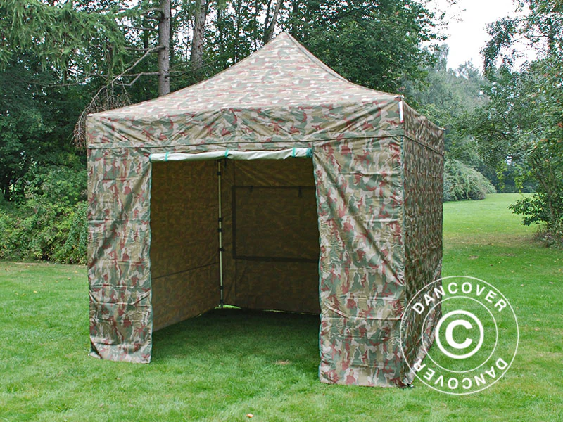 Quick-up telt FleXtents PRO 3x3m Kamuflasje, inkl. 4 sider - Image 15