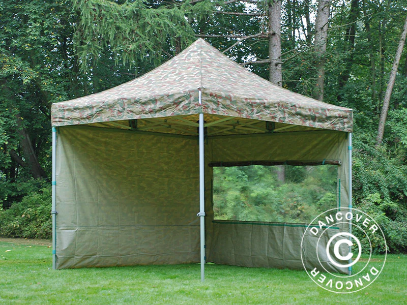 Quick-up telt FleXtents PRO 3x3m Kamuflasje, inkl. 4 sider - Image 21