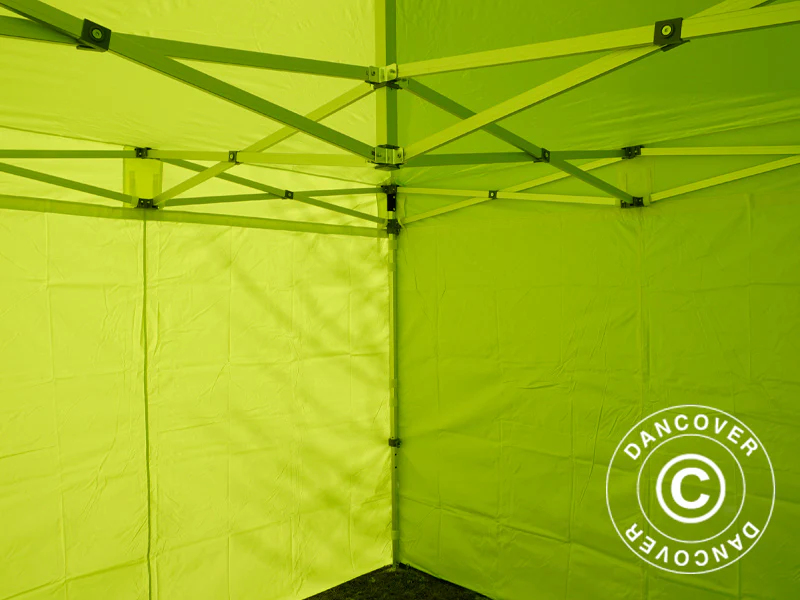 Quick-up telt FleXtents PRO 3x3m Neongul/grønn, inkl. 4 sider - Image 11