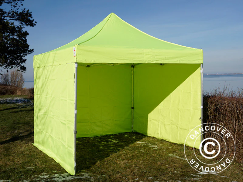 Quick-up telt FleXtents PRO 3x3m Neongul/grønn, inkl. 4 sider - Image 9