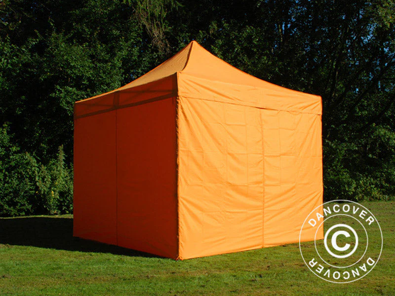 Quick-up telt FleXtents PRO 3x3m Oransje, inkl. 4 sider - Image 3