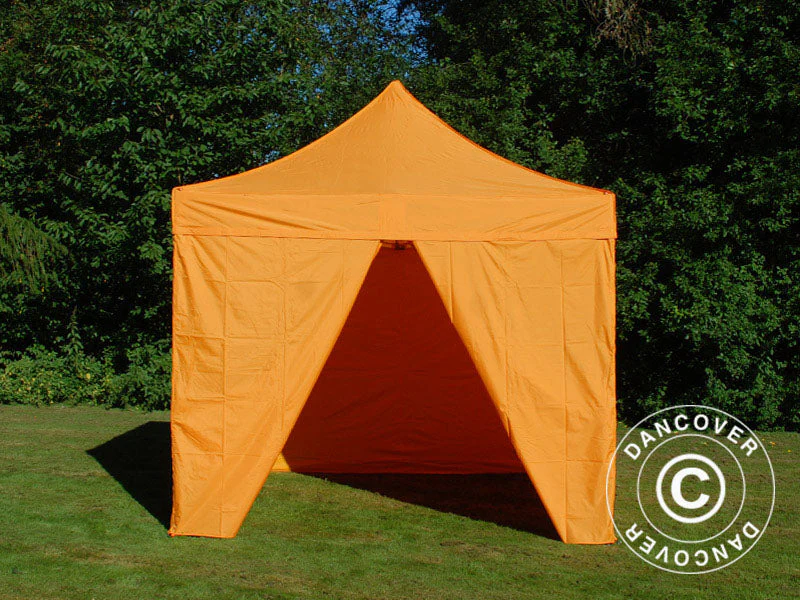 Quick-up telt FleXtents PRO 3x3m Oransje, inkl. 4 sider - Image 7