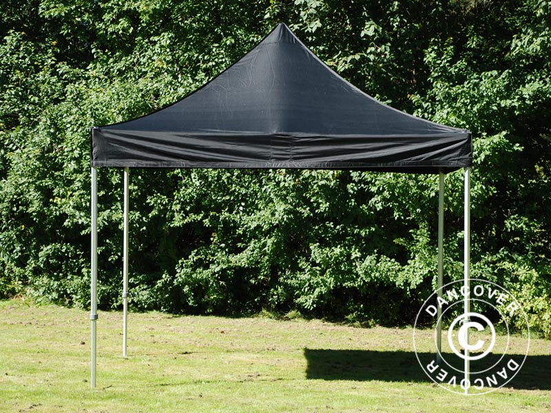 Quick-up telt FleXtents PRO 3x3m Svart, Flammehemmende - Image 6