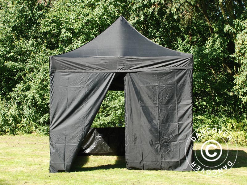 Quick-up telt FleXtents PRO 3x3m Svart, inkl. 4 sider - Image 18
