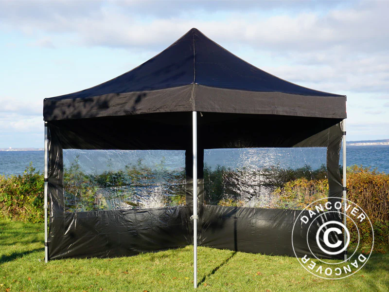 Quick-up telt FleXtents PRO 3x3m Svart, inkl. 4 sider - Image 22