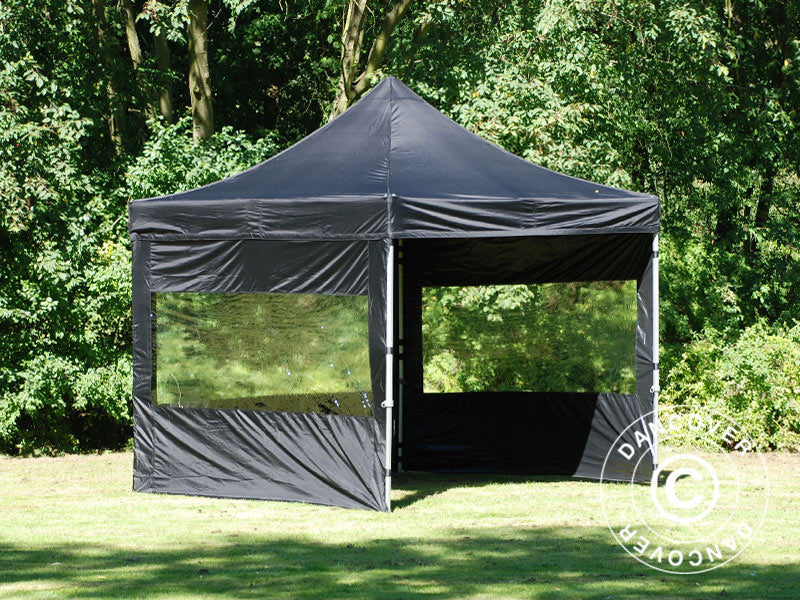 Quick-up telt FleXtents PRO 3x3m Svart, inkl. 4 sider - Image 23