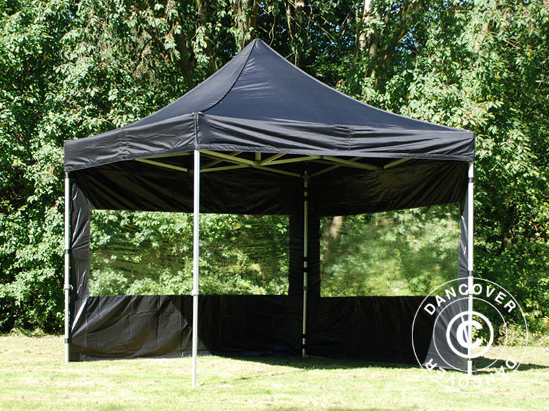 Quick-up telt FleXtents PRO 3x3m Svart, inkl. 4 sider - Image 24
