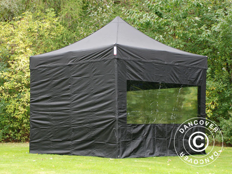 Quick-up telt FleXtents PRO 3x3m Svart, inkl. 4 sider - Image 28