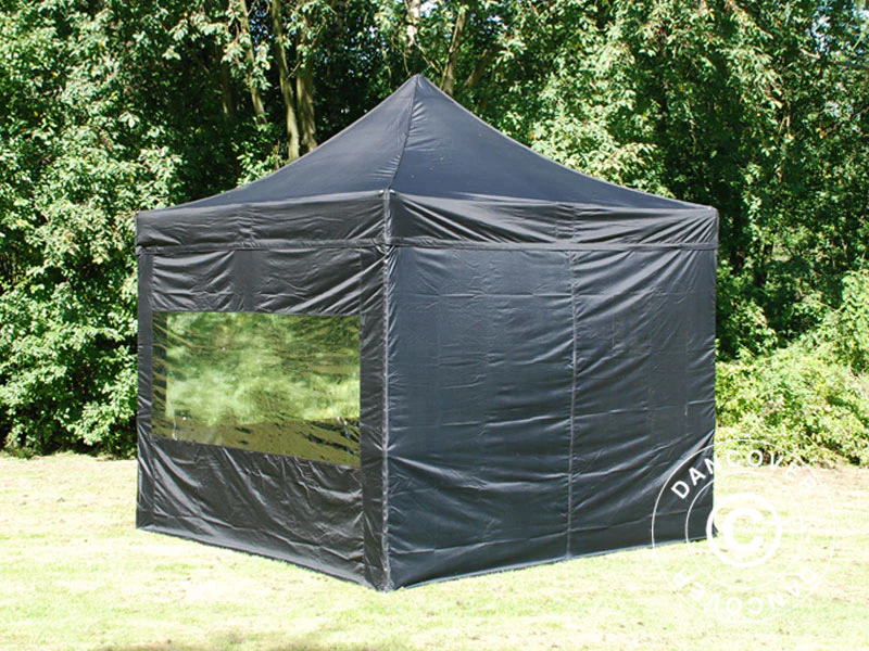 Quick-up telt FleXtents PRO 3x3m Svart, inkl. 4 sider - Image 5
