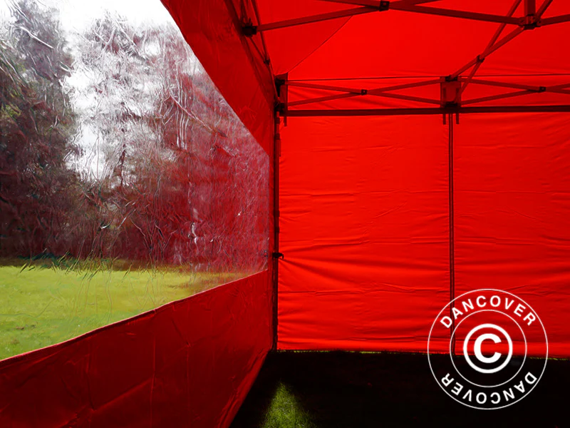 Quick-up telt FleXtents PRO 3x4,5m Rød, inkl. 4 sider - Image 15