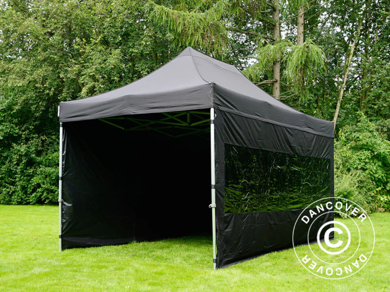 Quick-up telt FleXtents PRO 3x4,5m Svart, inkl. 4 sider - Image 12