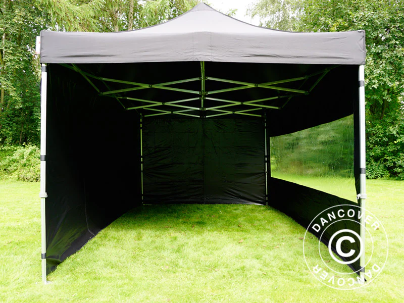 Quick-up telt FleXtents PRO 3x4,5m Svart, inkl. 4 sider - Image 13
