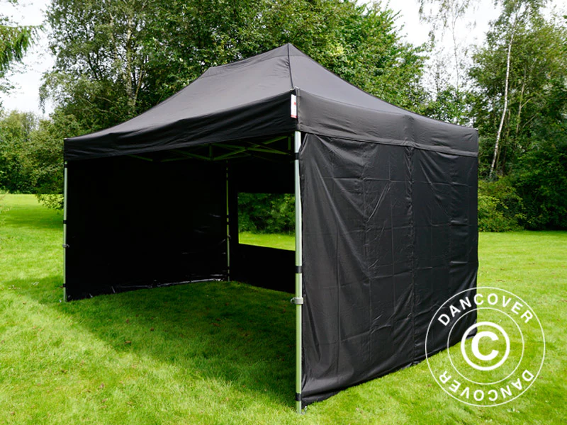 Quick-up telt FleXtents PRO 3x4,5m Svart, inkl. 4 sider - Image 14