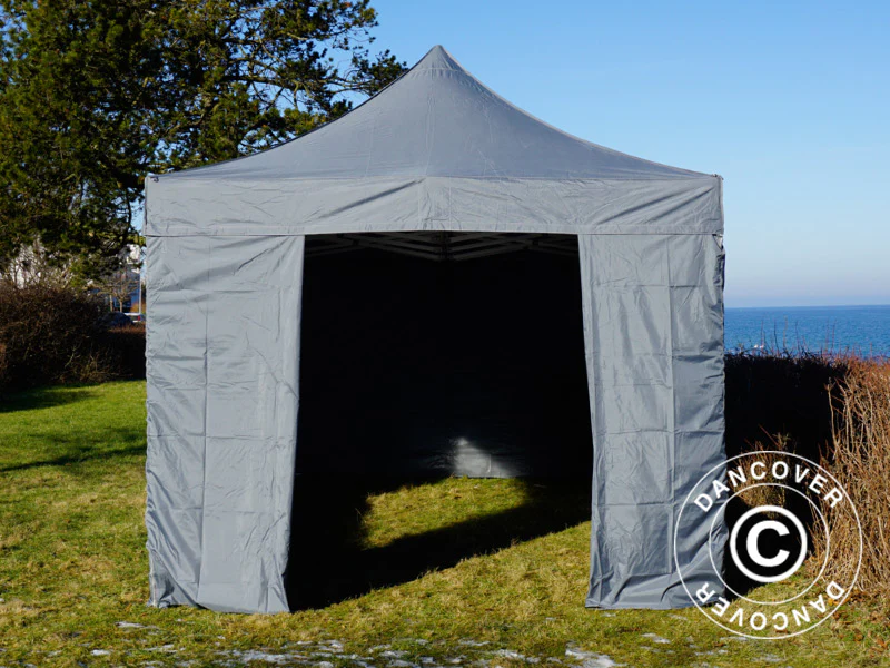 Quick-up telt FleXtents PRO 3x6m Grå, inkl. 6 sider - Image 35