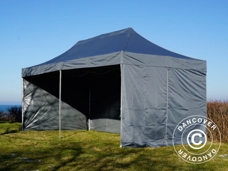 Quick-up telt FleXtents PRO 3x6m Grå, inkl. 6 sider - Image 41