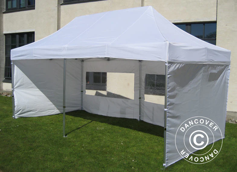 Quick-up telt FleXtents PRO 3x6m Hvit, inkl. 6 sider - Image 16