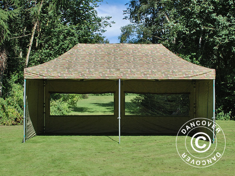 Quick-up telt FleXtents PRO 3x6m Kamuflasje, inkl. 6 sider - Image 16