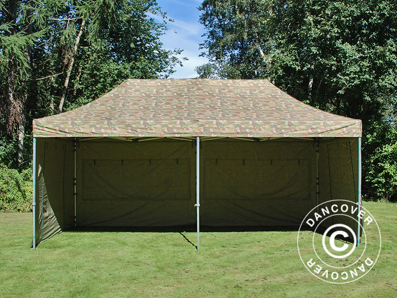 Quick-up telt FleXtents PRO 3x6m Kamuflasje, inkl. 6 sider - Image 17