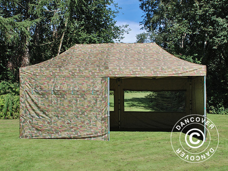 Quick-up telt FleXtents PRO 3x6m Kamuflasje, inkl. 6 sider - Image 18