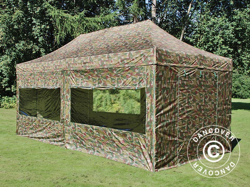 Quick-up telt FleXtents PRO 3x6m Kamuflasje, inkl. 6 sider - Image 22