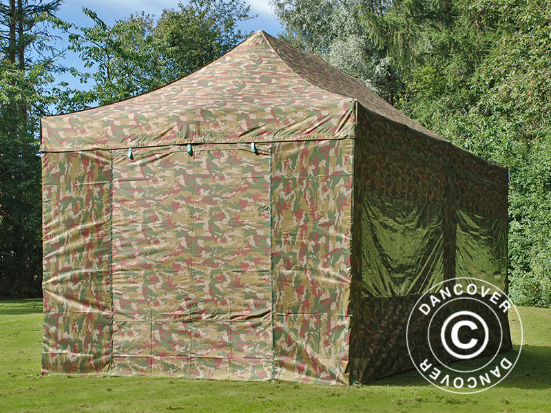 Quick-up telt FleXtents PRO 3x6m Kamuflasje, inkl. 6 sider - Image 24