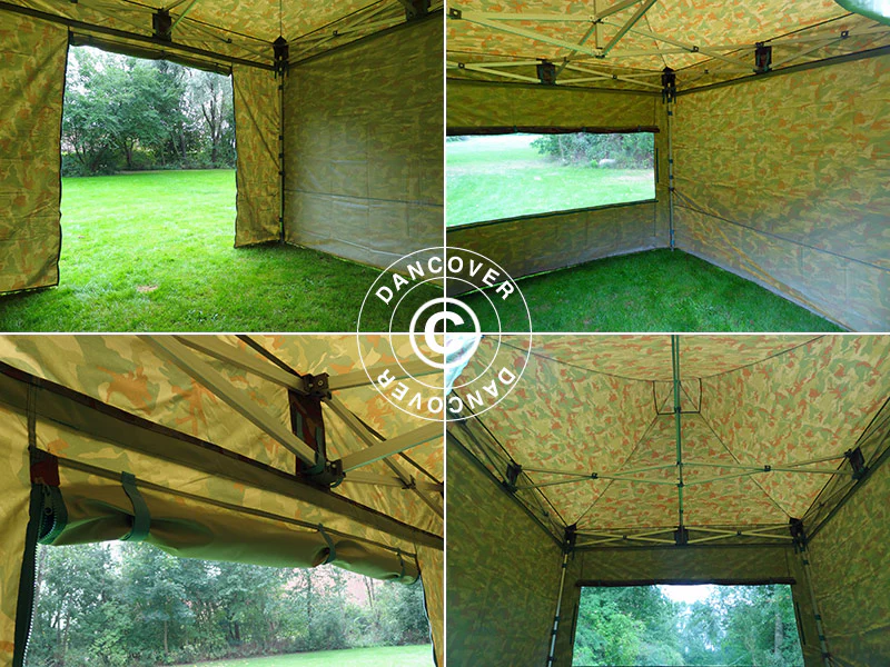 Quick-up telt FleXtents PRO 3x6m Kamuflasje, inkl. 6 sider - Image 27