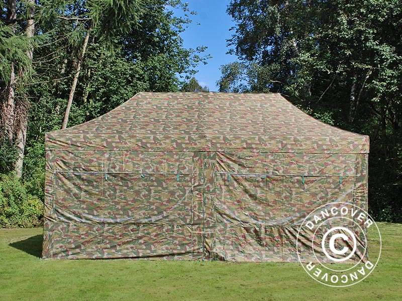 Quick-up telt FleXtents PRO 3x6m Kamuflasje, inkl. 6 sider - Image 5