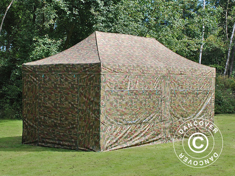 Quick-up telt FleXtents PRO 3x6m Kamuflasje, inkl. 6 sider - Image 7
