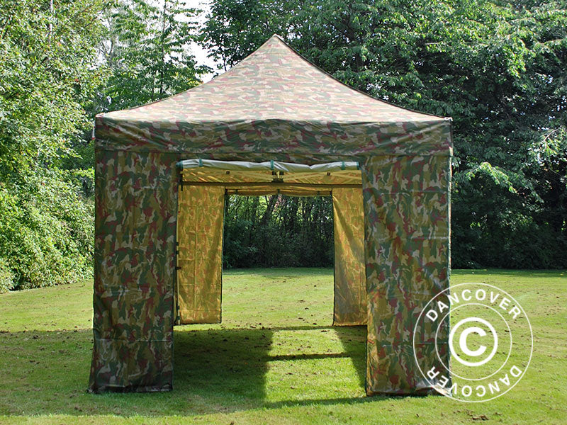 Quick-up telt FleXtents PRO 3x6m Kamuflasje, inkl. 6 sider - Image 8