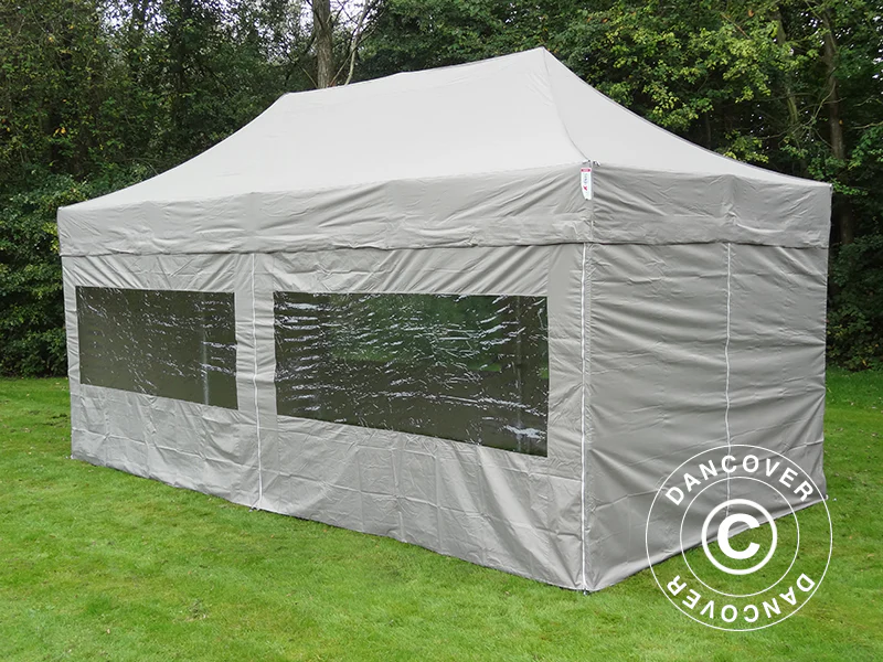 Quick-up telt FleXtents PRO 3x6m Latte, inkl. 6 sider - Image 5