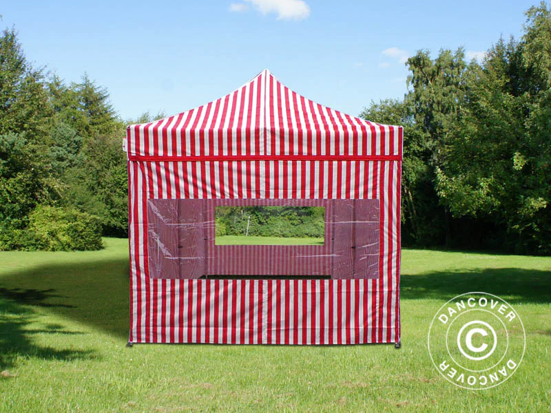 Quick-up telt FleXtents PRO 3x6m stripet, inkl. 6 sider - Image 4