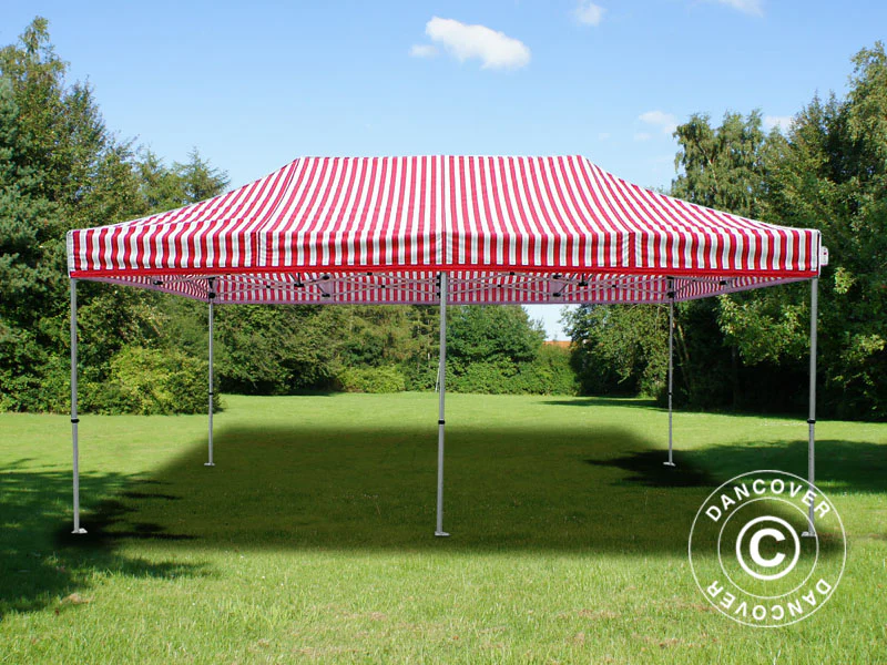 Quick-up telt FleXtents PRO 3x6m stripet, inkl. 6 sider - Image 5