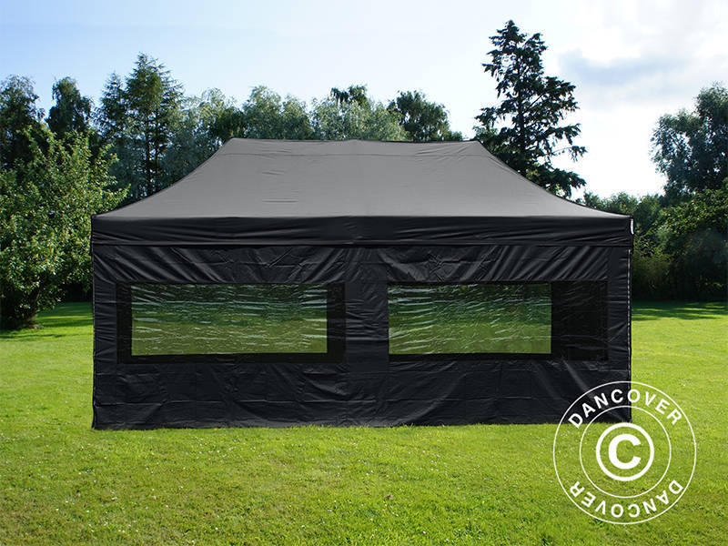 Quick-up telt FleXtents PRO 3x6m Svart, inkl. 6 sider - Image 6