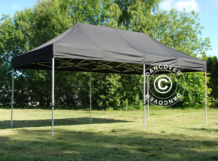 Quick-up telt FleXtents PRO 3x6m Svart, inkl. 6 sider - Image 8