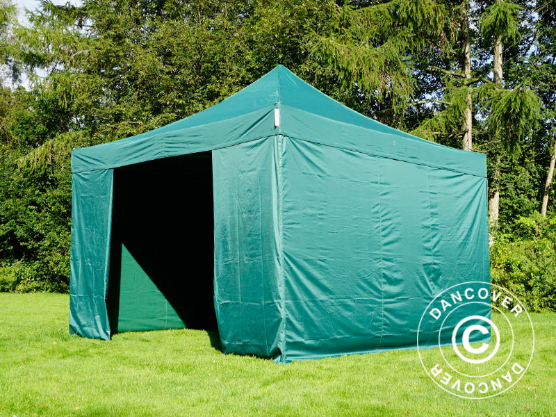 Quick-up telt FleXtents PRO 4x4m Grønn, inkl. 4 sider - Image 7