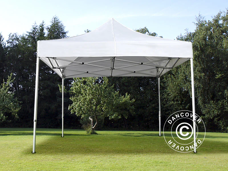 Quick-up telt FleXtents PRO 4x4m Hvit, Flammehemmende inkl. 4 sider - Image 6
